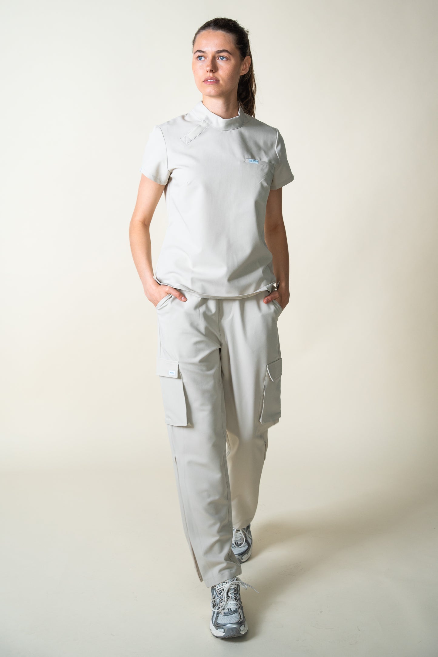 Dee Snap Collar Mock-Neck Top