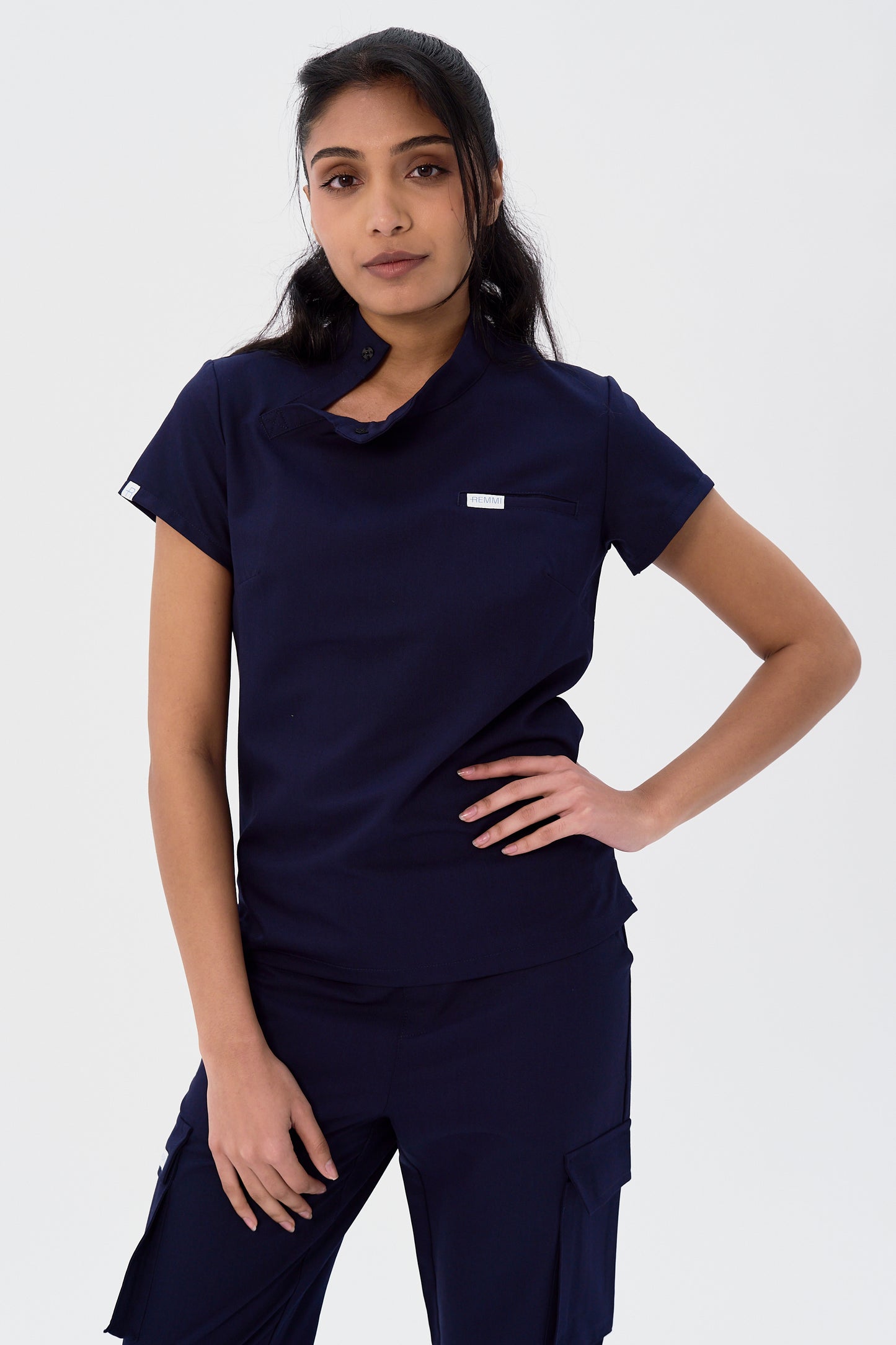 Dee Snap Collar Mock-Neck Top