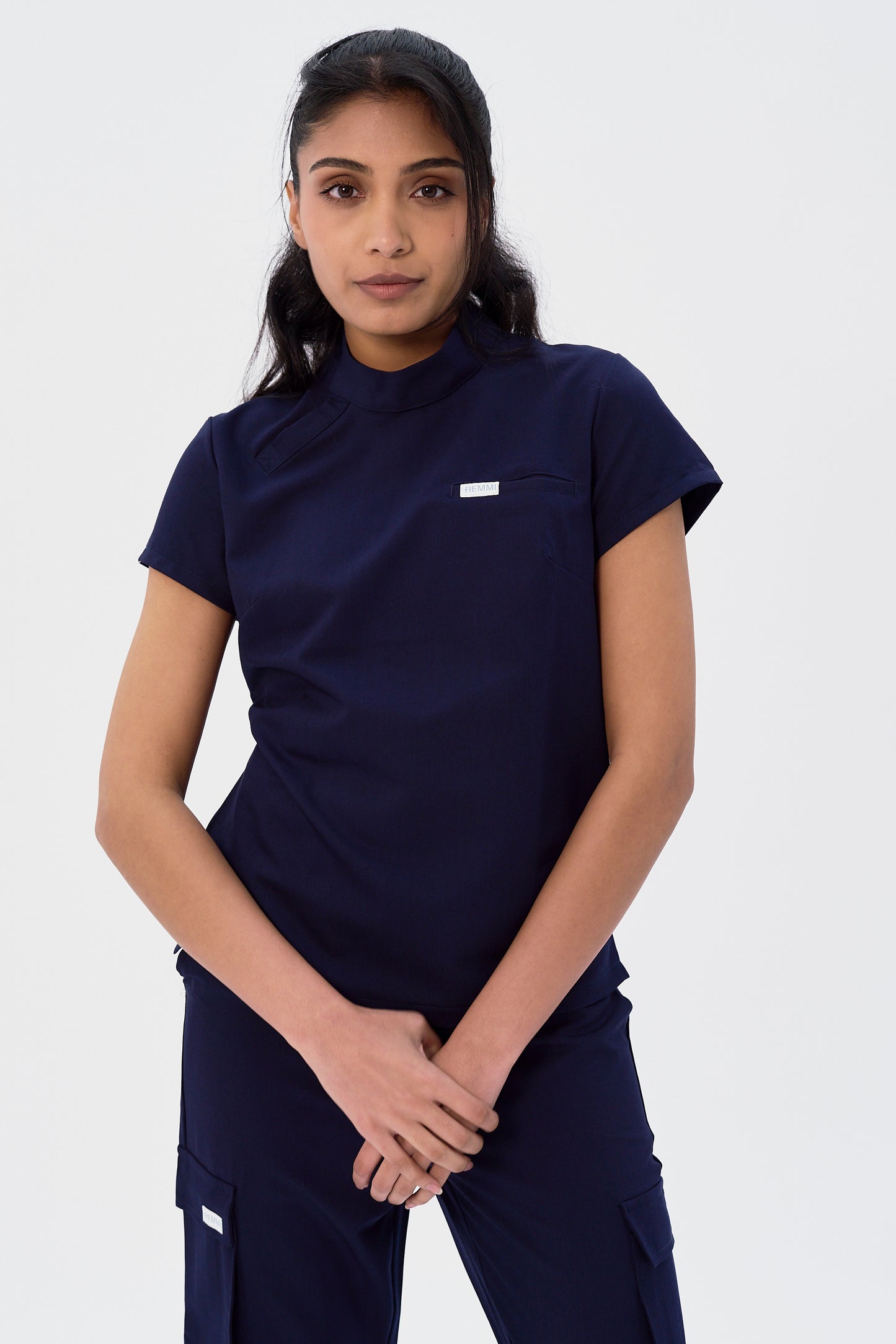 Dee Snap Collar Mock-Neck Top