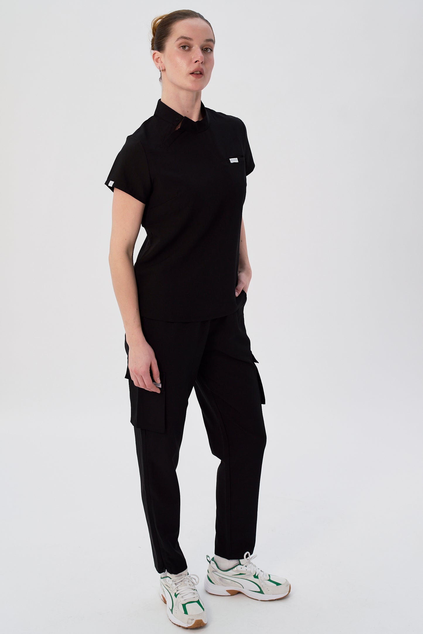 Dee Snap Collar Mock-Neck Top