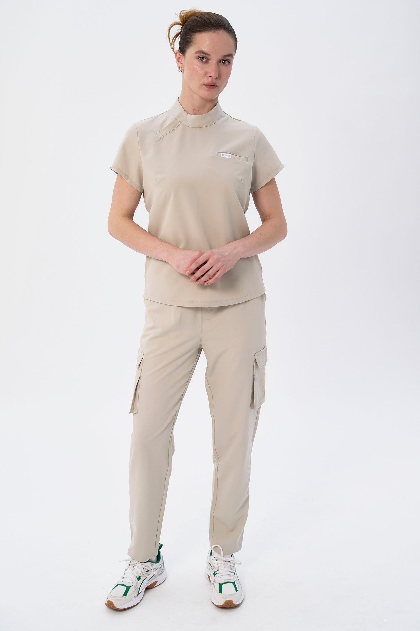 Dee Snap Collar Mock-Neck Top