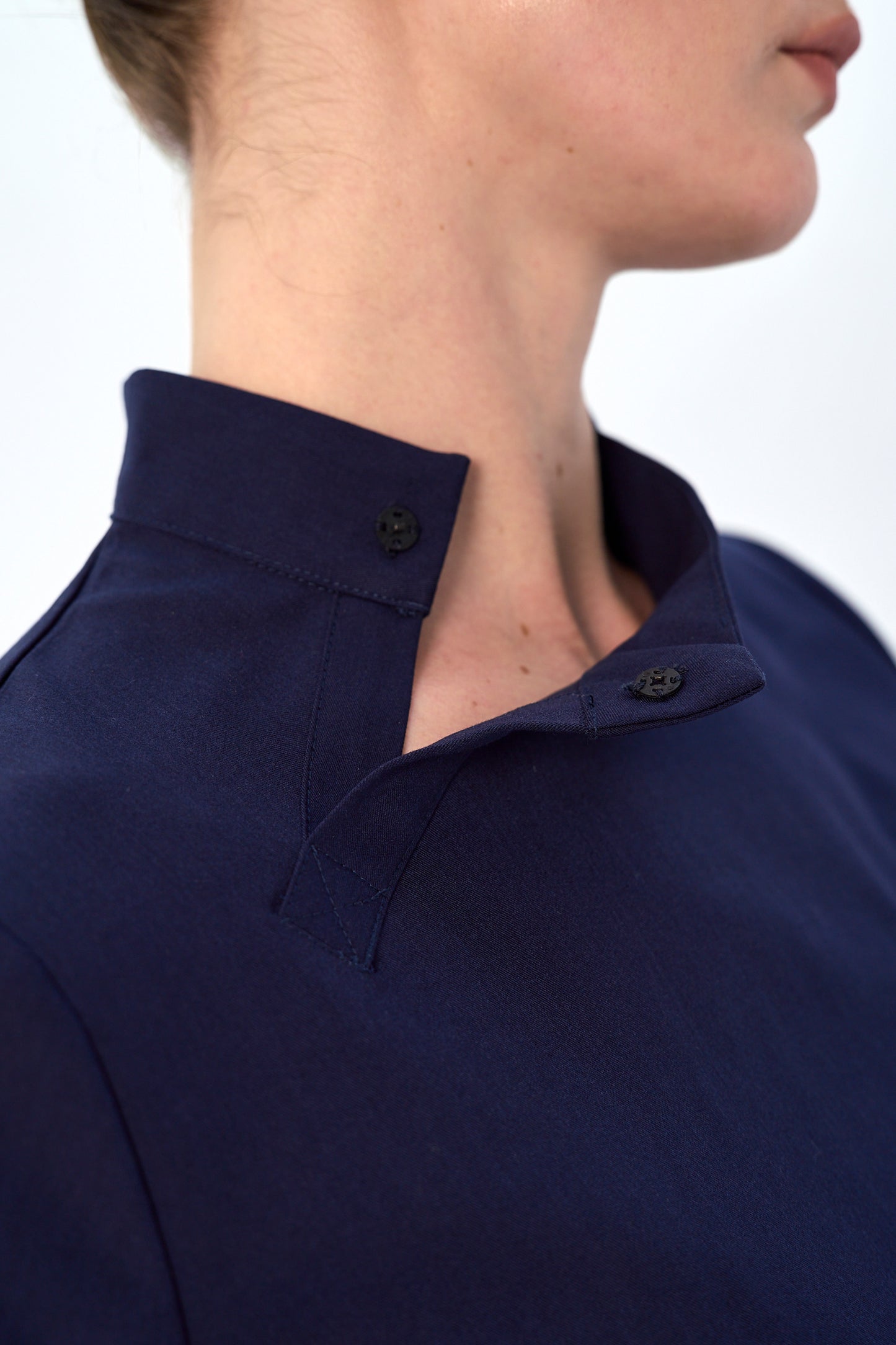 Dee Snap Collar Mock-Neck Top