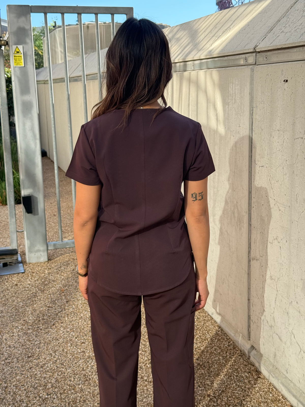 Chocolate Plum Relaxed V-Neck
