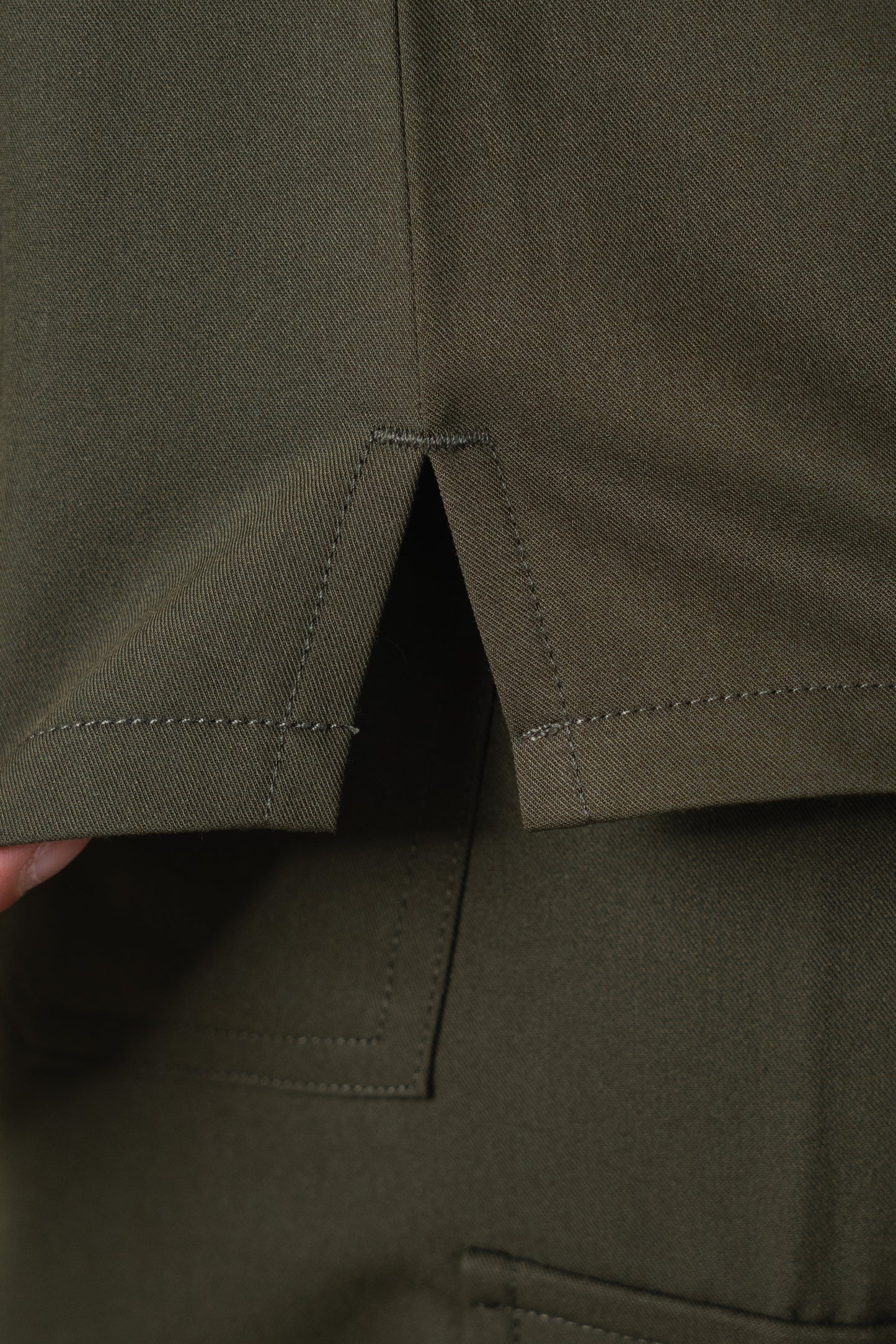 Dark Olive Alice Modern V-Neck Scrub Top