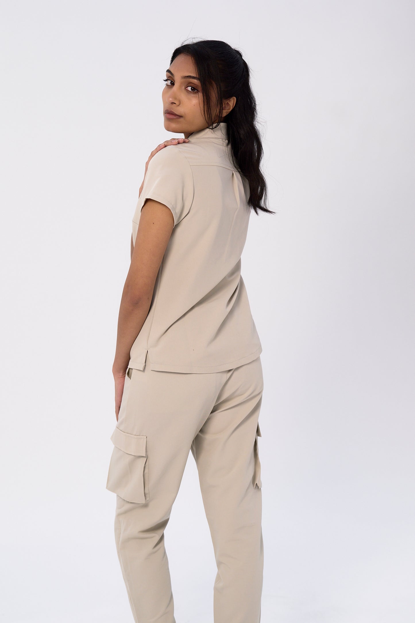 Dee Snap Collar Mock-Neck Top